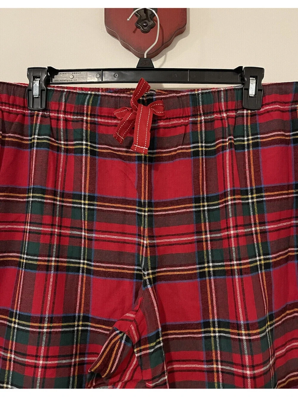 Old Navy Mens 2xl Red Plaid Cotton Lounge PJ Pants w/Pockets NWT! A5624